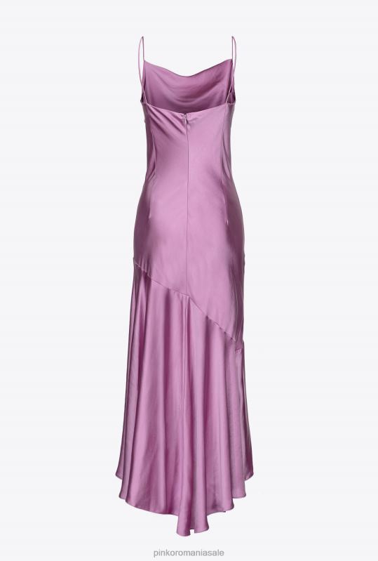 rochii lungi | rochie din satin ciocanit Pinko orhidee B0D0838