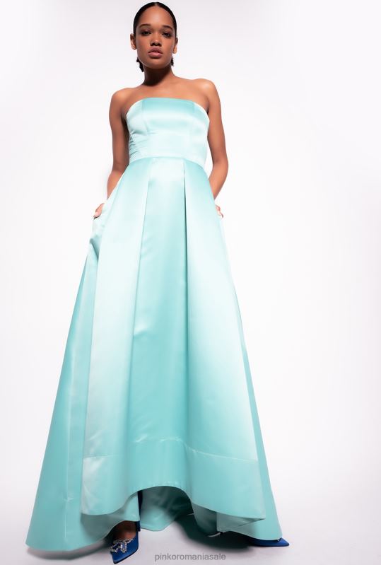 rochii lungi | rochie eleganta de ducesa Pinko albastru nil B0D08191