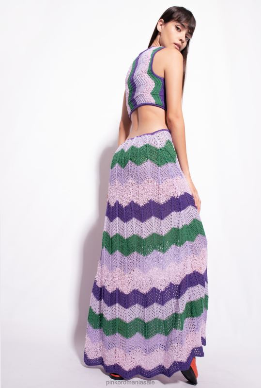 rochii lungi | rochie lunga crosetata Pinko mult. verde/liliac B0D08128