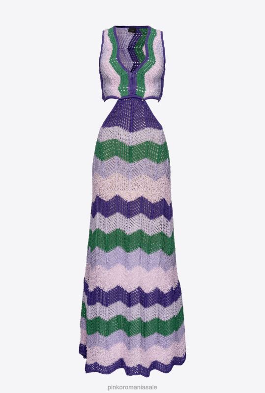 rochii lungi | rochie lunga crosetata Pinko mult. verde/liliac B0D08128