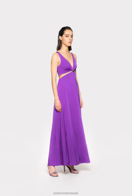 rochii lungi | rochie lunga cu detaliu metalic Pinko mândrie violet B0D0833