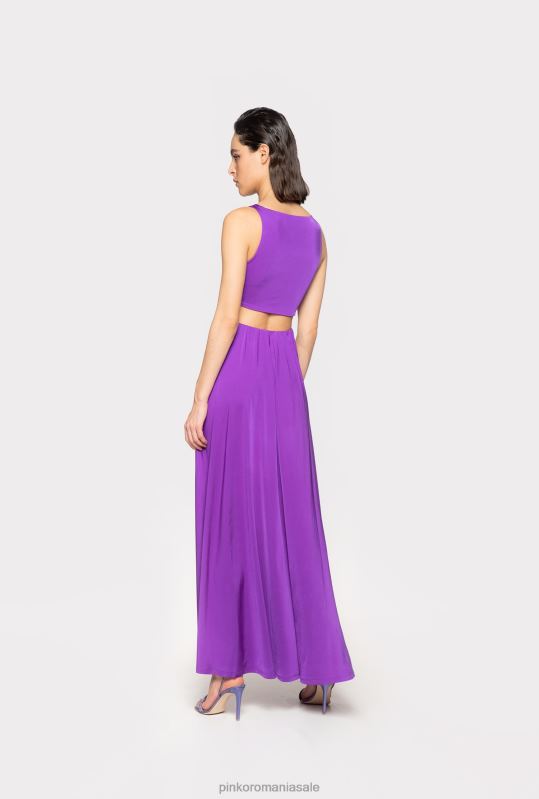 rochii lungi | rochie lunga cu detaliu metalic Pinko mândrie violet B0D0833