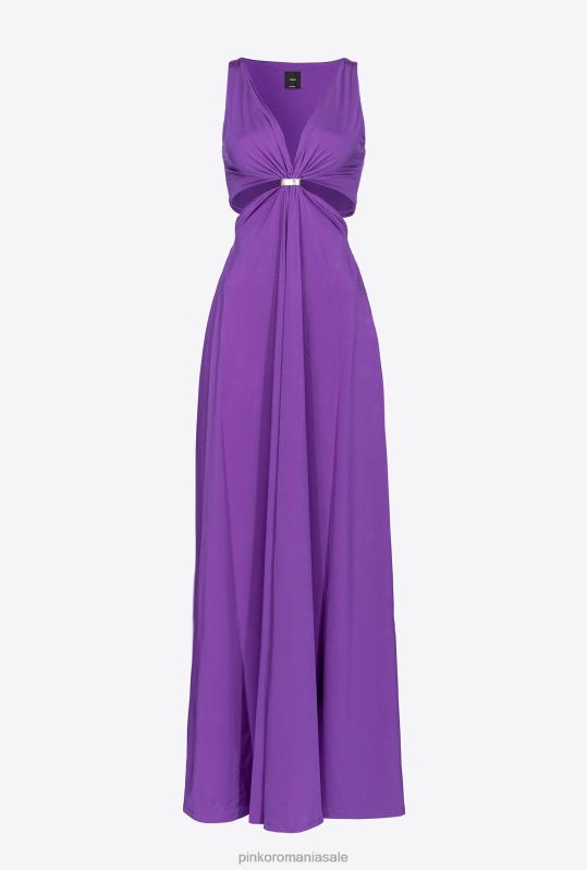 rochii lungi | rochie lunga cu detaliu metalic Pinko mândrie violet B0D0833