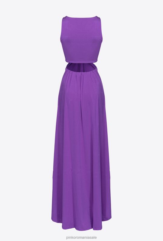 rochii lungi | rochie lunga cu detaliu metalic Pinko mândrie violet B0D0833
