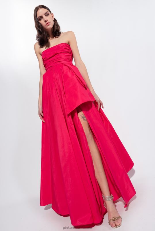 rochii lungi | rochie lunga din tafta Pinko roz zmeura B0D08133