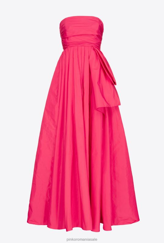 rochii lungi | rochie lunga din tafta Pinko roz zmeura B0D08133