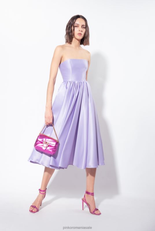 rochii de lungime mijlocie | rochie midi duchesa Pinko liliac - sorbet închis B0D0843