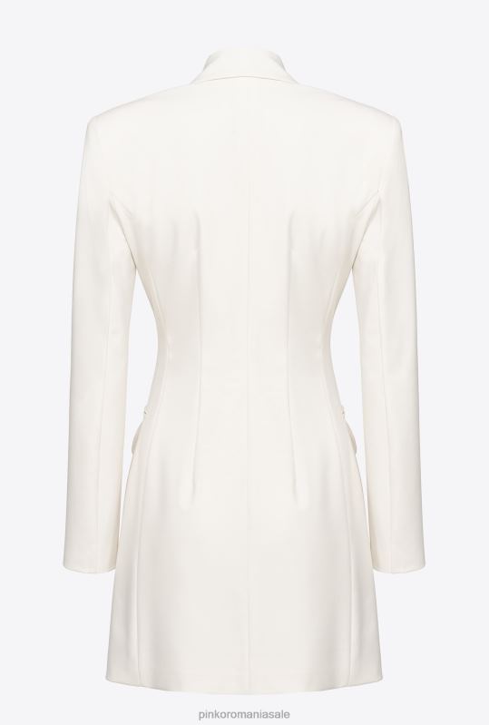 rochii scurte | rochie blazer cu siret Pinko roz alb fum B0D08125