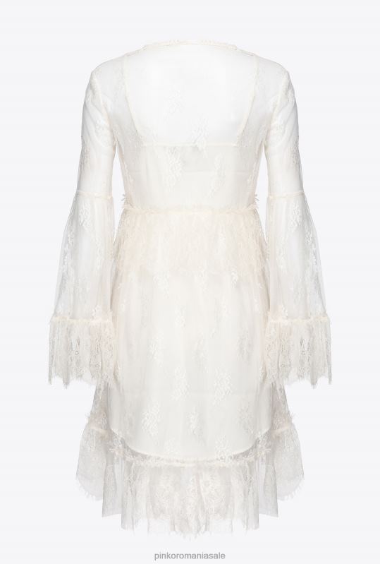 rochii scurte | rochie de dantela Pinko nor alb B0D08171