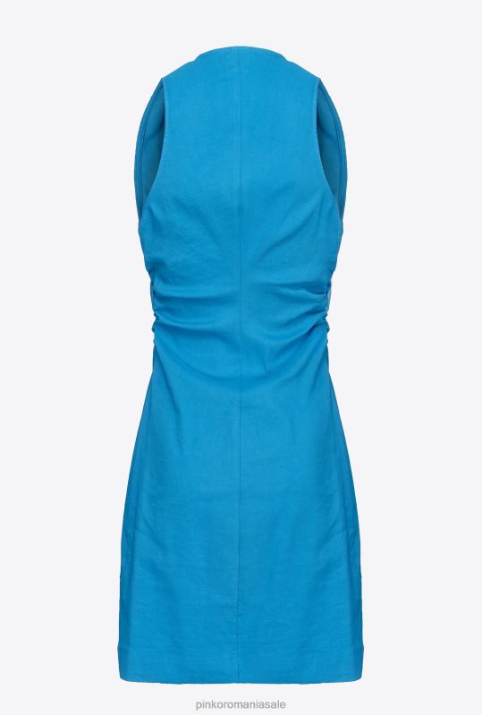 rochii scurte | rochie de in nasturi Pinko director albastru B0D0883