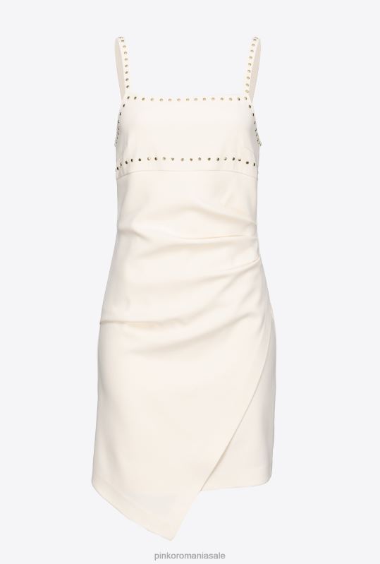 rochii scurte | rochie mini cu crampoane Pinko roz alb fum B0D08109