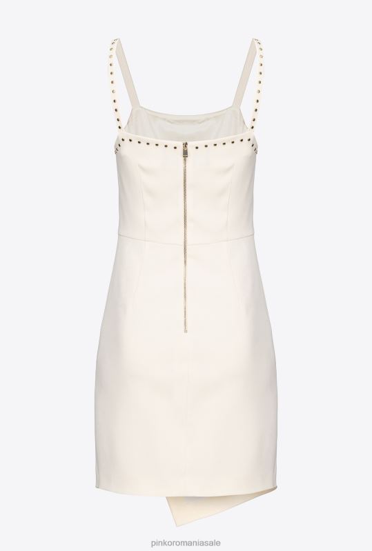 rochii scurte | rochie mini cu crampoane Pinko roz alb fum B0D08109