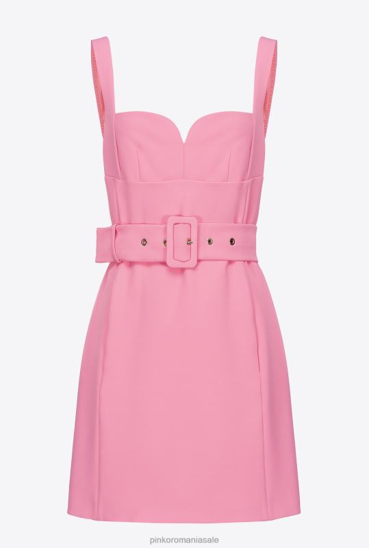 rochii scurte | rochie mini cu curea Pinko roz convolvulus B0D0812