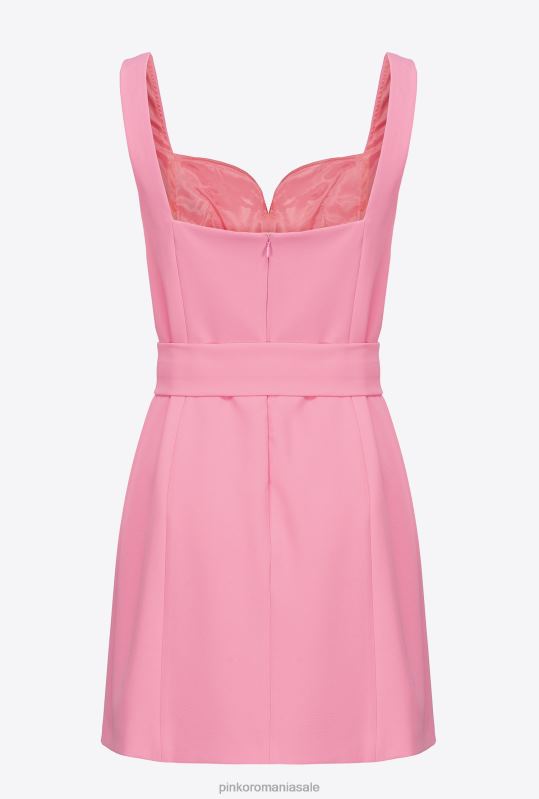 rochii scurte | rochie mini cu curea Pinko roz convolvulus B0D0812