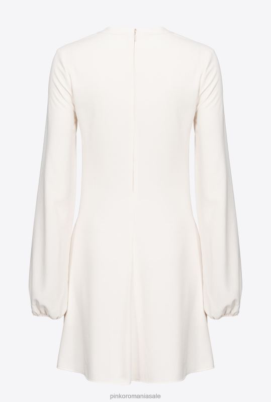 rochii scurte | rochie mini cu siret Pinko alb de mătase B0D08124
