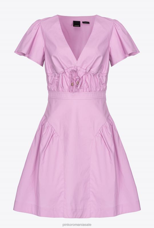 rochii scurte | rochie mini din poplin Pinko dk șofran B0D0893