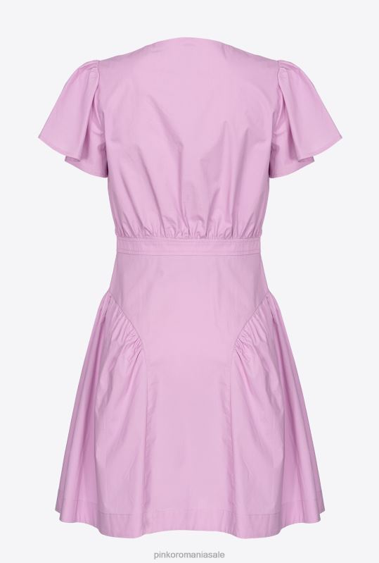 rochii scurte | rochie mini din poplin Pinko dk șofran B0D0893