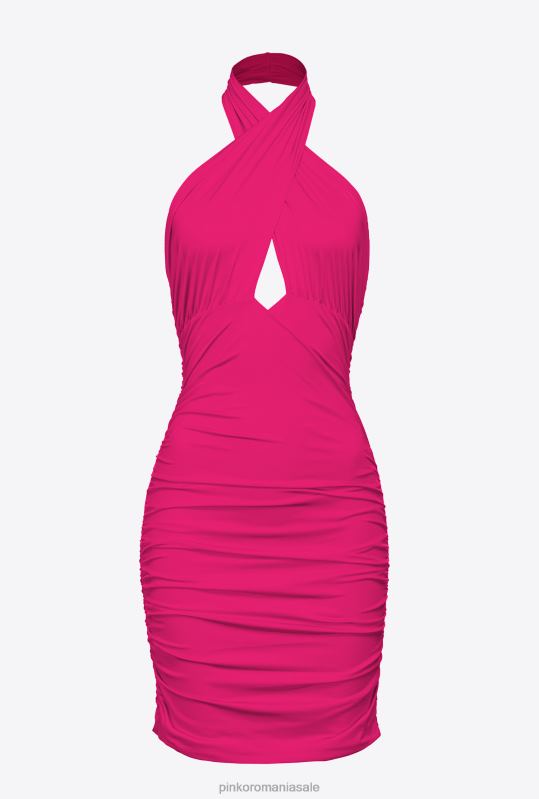 rochii scurte | rochie mini wrap Pinko fucsia confortabil B0D08136