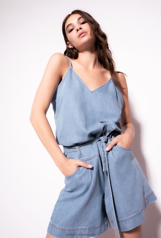 salopete si salopete | costum din denim fluid Pinko spalare usoara B0D08152