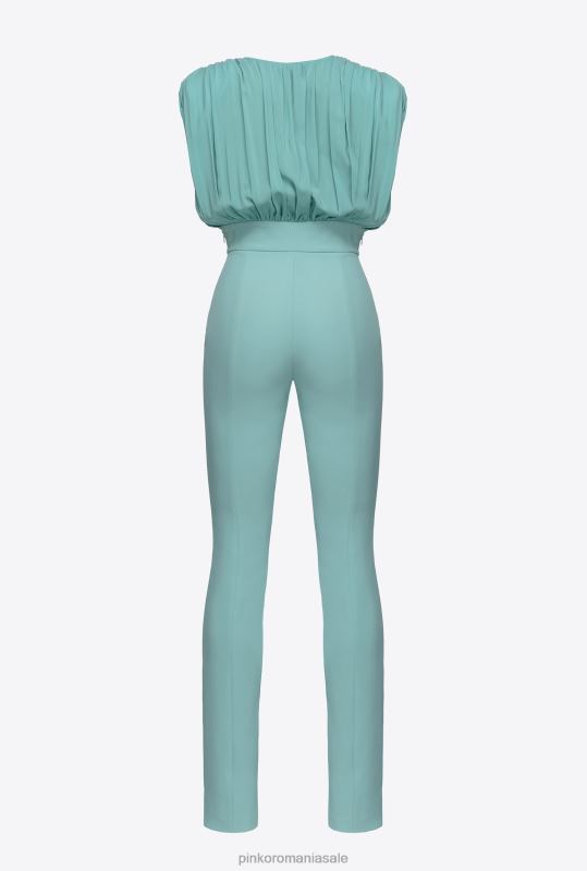 salopete si salopete | salopetă cu fante Pinko albastru nil B0D0824