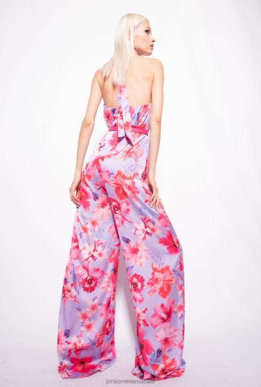 salopete si salopete | salopetă cu imprimeu floral Pinko liliac/roz deschis/fucsia B0D0897