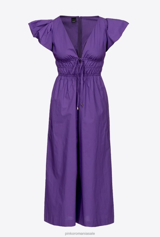 salopete si salopete | salopetă din poplin de bumbac Pinko mândrie violet B0D08151