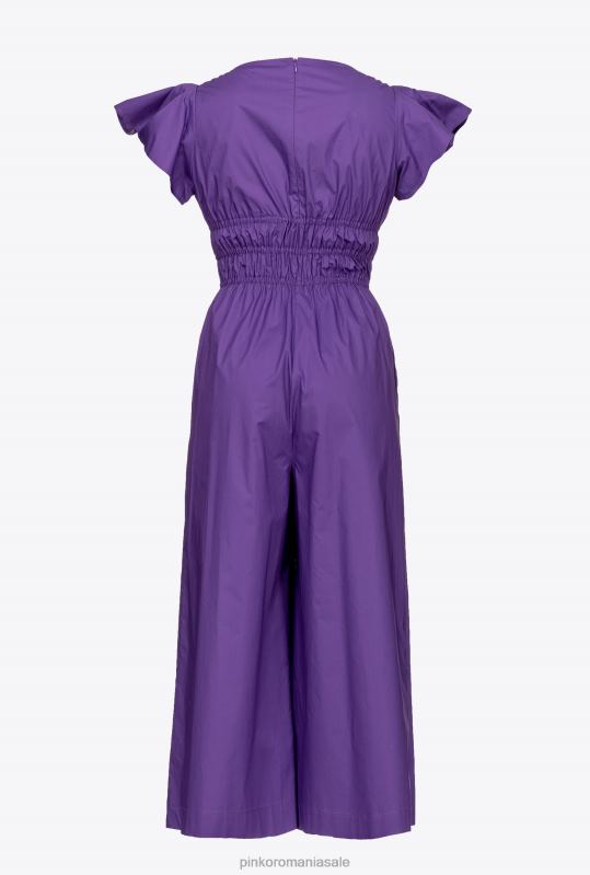 salopete si salopete | salopetă din poplin de bumbac Pinko mândrie violet B0D08151