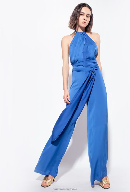 salopete si salopete | salopetă lejeră cu eșarfă Pinko albastru B0D087