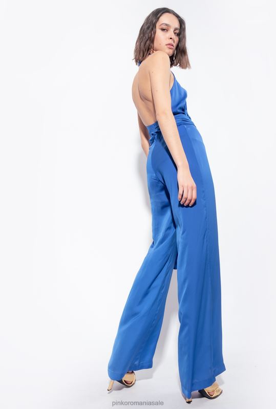 salopete si salopete | salopetă lejeră cu eșarfă Pinko albastru B0D087