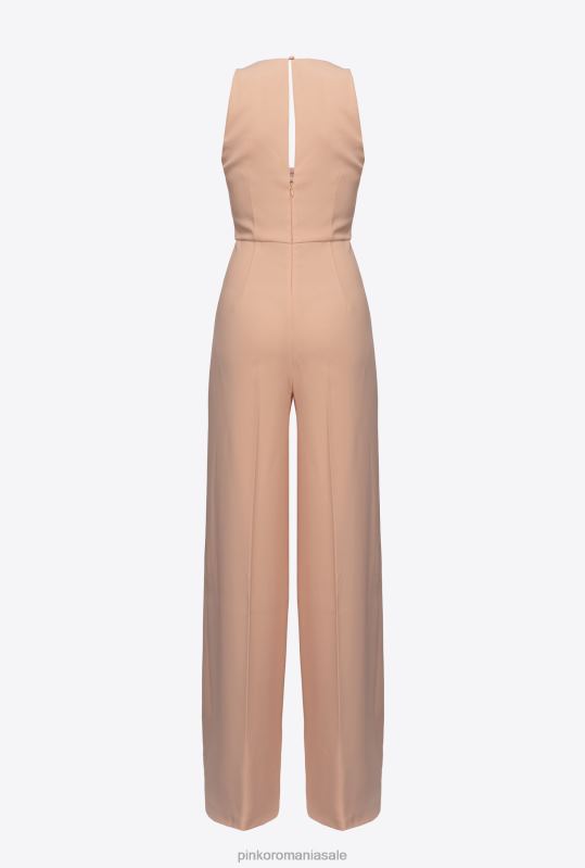 salopete si salopete | salopeta cu brosa de flori Pinko roz praf B0D08107