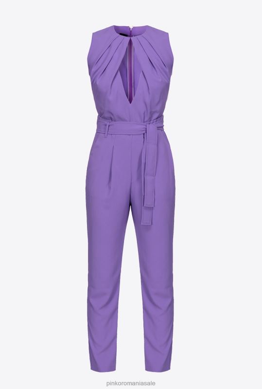 salopete si salopete | salopeta cu decupaj in fata Pinko liliac lavandă B0D0885