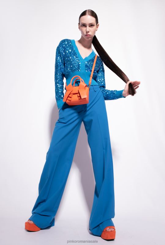 cardigan | cardigan complet cu paiete Pinko director albastru B0D08548