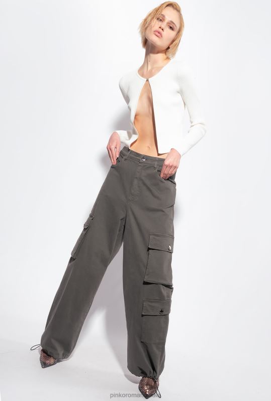 cardigan | cardigan deschis cu nervuri Pinko alb de mătase B0D08513