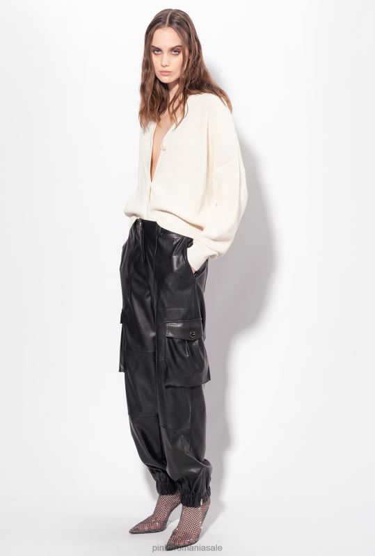 cardigan | cardigan din tricot în coastă pescar Pinko roz alb fum B0D08528