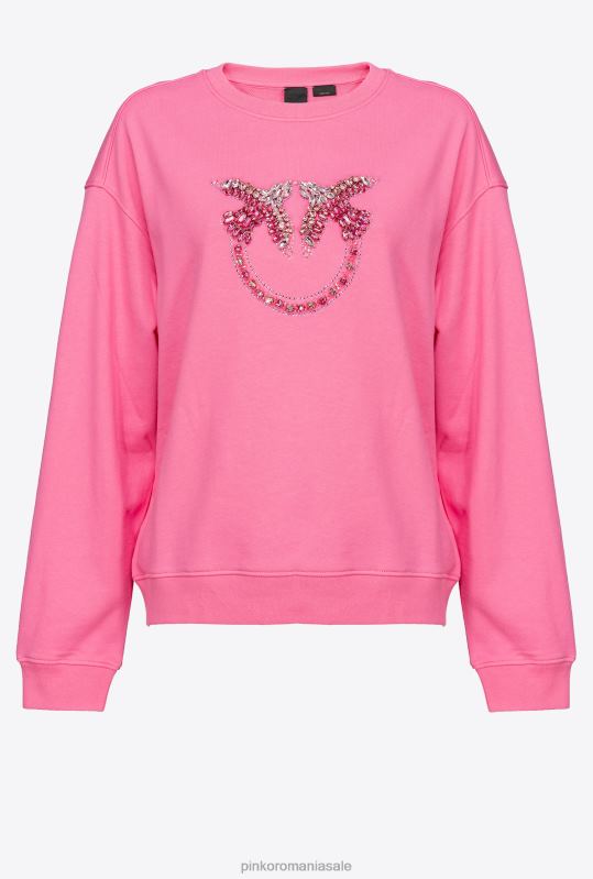 hanorace | hanorac cu broderie păsări dragoste Pinko roz convolvulus B0D08504