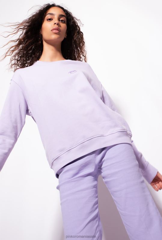 hanorace | hanorac cu imprimeu logo Pinko liliac - sorbet ușor B0D08536