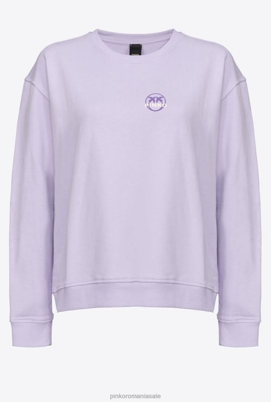 hanorace | hanorac cu imprimeu logo Pinko liliac - sorbet ușor B0D08536