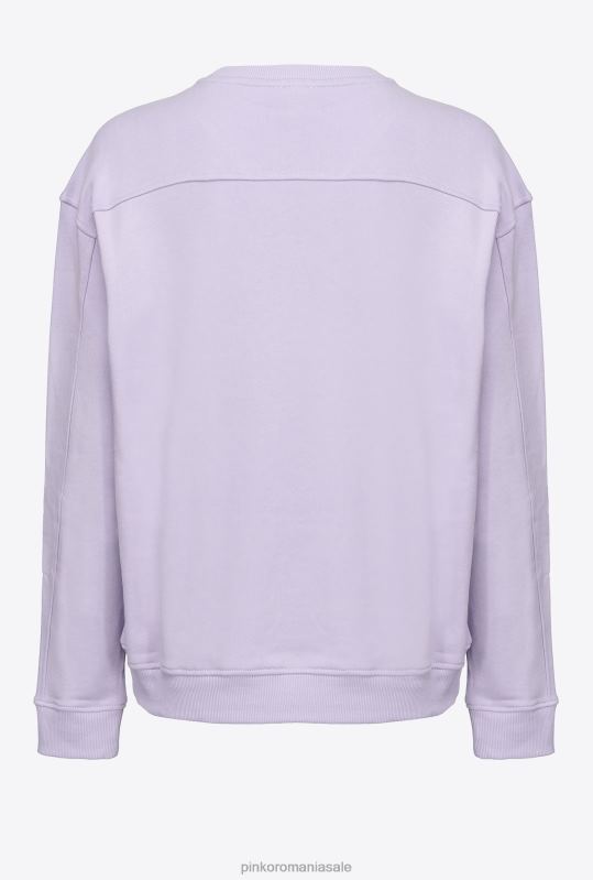hanorace | hanorac cu imprimeu logo Pinko liliac - sorbet ușor B0D08536