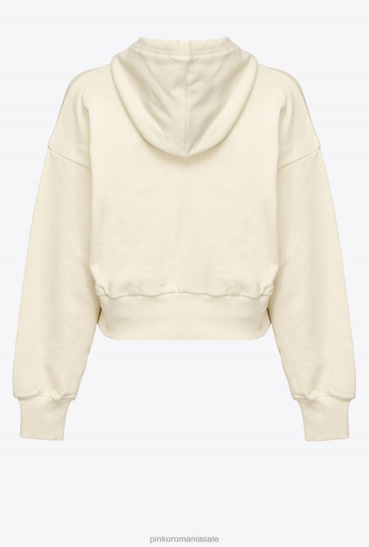 hanorace | hanorac decupat cu imprimeu cu logo Pinko gazon de grădină B0D08523