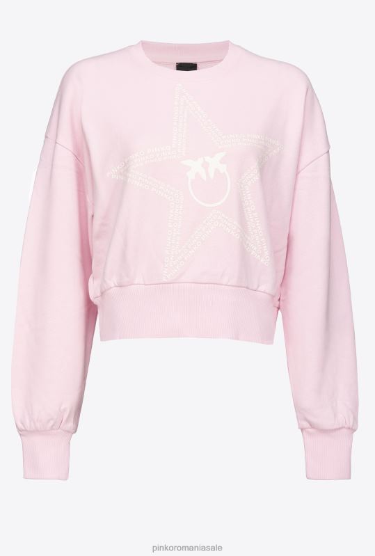 hanorace | hanorac decupat cu logo stea Pinko liliac prăfuit B0D08535