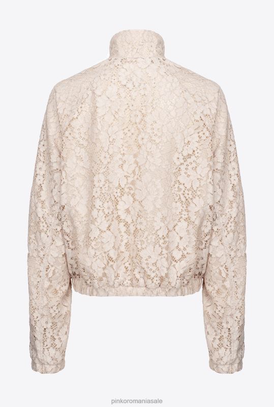 hanorace | hanorac laminat din dantela Pinko bej/argintiu B0D08538