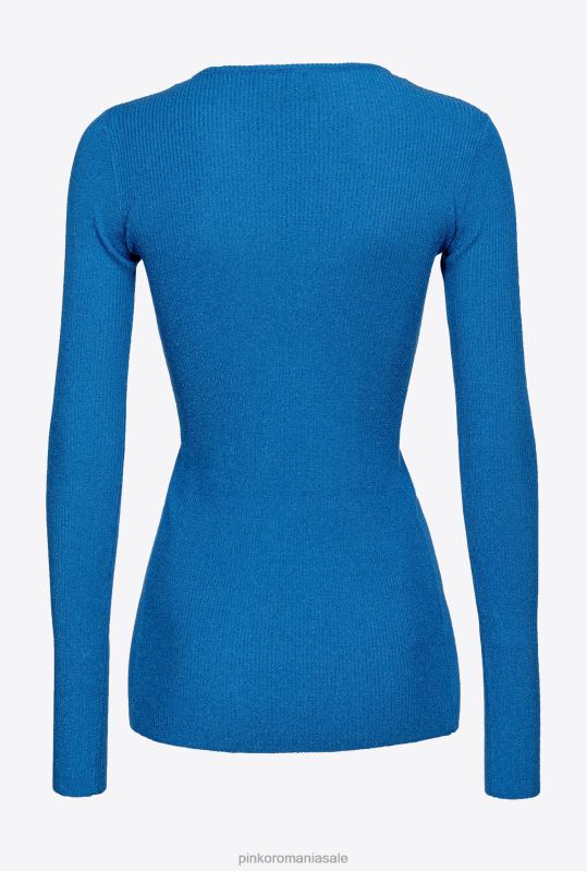 săritori | pulover cu șireturi încrucișate Pinko albastru imperial B0D08510