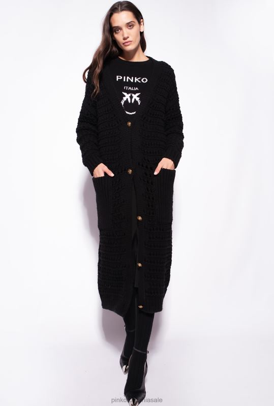 săritori | pulover cu păsări de dragoste Pinko alb negru B0D08543