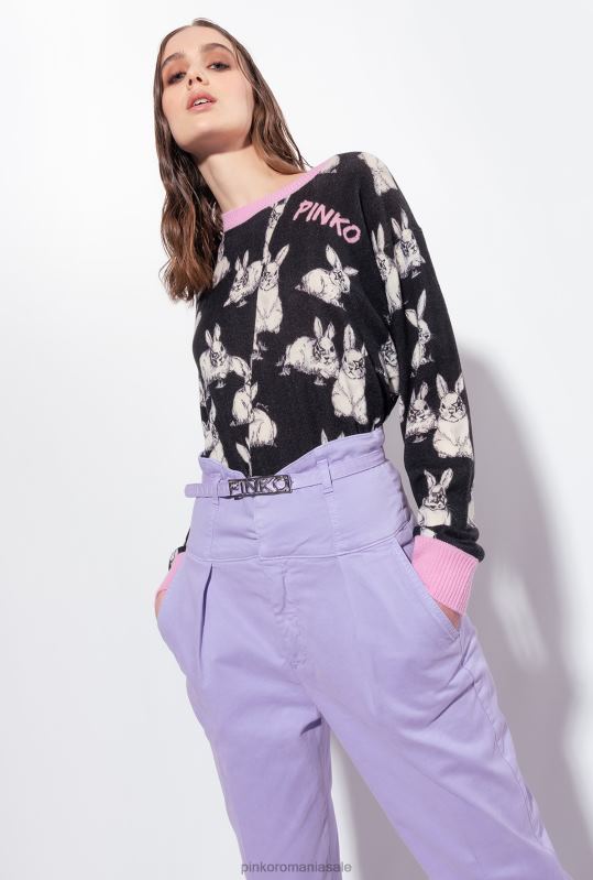 săritori | pulover de iepure Pinko negru/gri/alb B0D08547