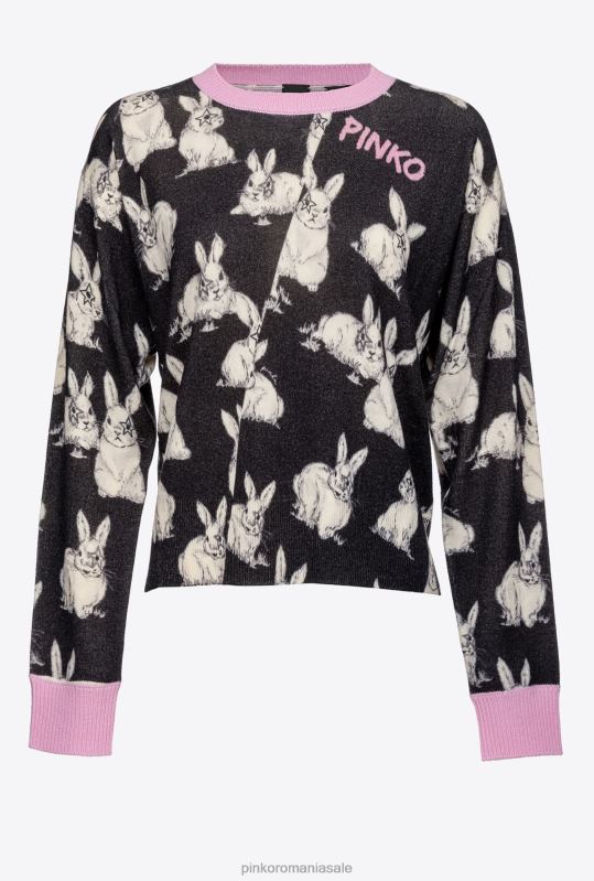 săritori | pulover de iepure Pinko negru/gri/alb B0D08547