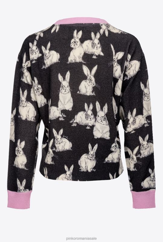 săritori | pulover de iepure Pinko negru/gri/alb B0D08547