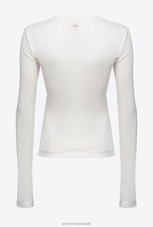 săritori | top cu maneci lungi cu detalii incrucisate Pinko nor alb B0D08546