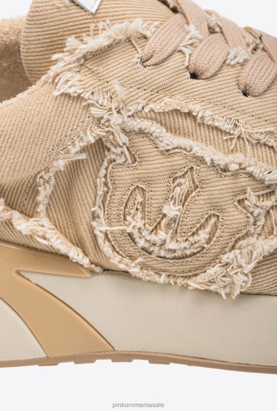 adidași | adidași din denim Pinko bej-nisip arzător B0D081074