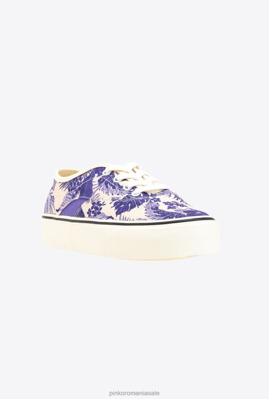adidași | pantofi skater cu imprimeu floral Pinko alb/violet B0D081069