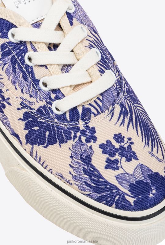 adidași | pantofi skater cu imprimeu floral Pinko alb/violet B0D081069